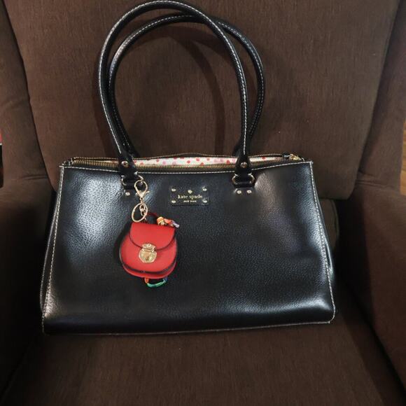 Unbranded Accessories - Bag Keychain Bag Charm Change Pouch Coin Purse Push Lock Clasp Red